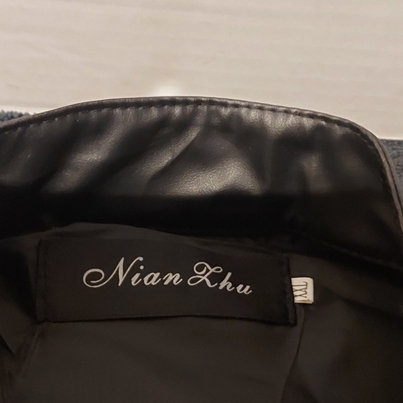 Jack Daniels Old Time number 7 brand pleather vest by Nian Lhu XXL - Picture 5 of 12